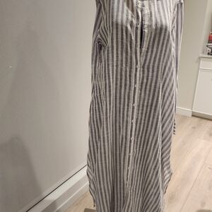 Sundry stripe shirt dress, cotton, medium